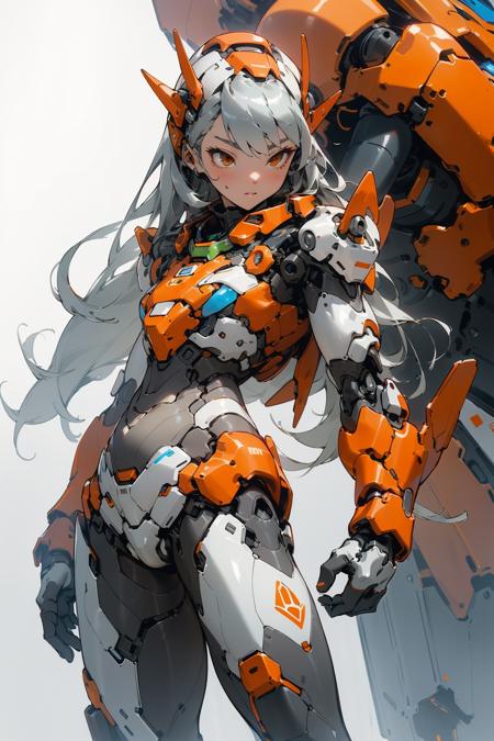 00921-2051059470-masterpiece, High quality, Beautiful wallpaper, Mech warrior, (((A silver girl with long hair wearing an orange mech suit))), so.png